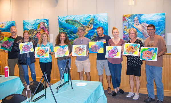 Paint for the wild art class at Biscayne National Park