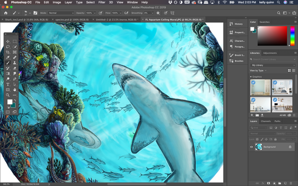 Mural Painting in Adobe Photoshop