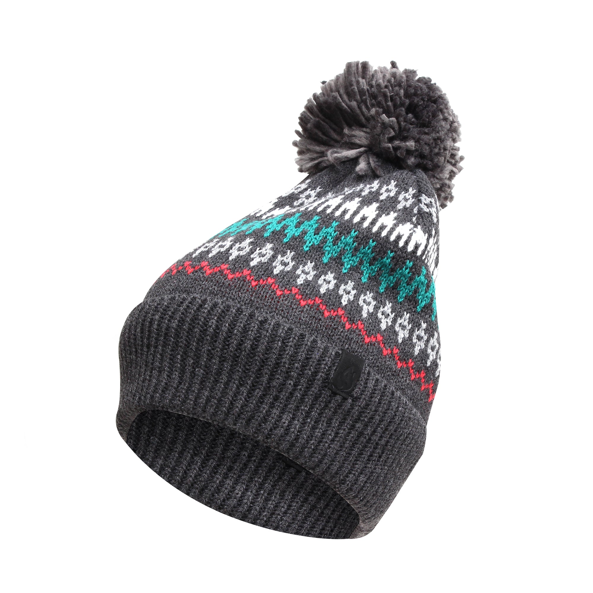 men's fleece lined bobble hat