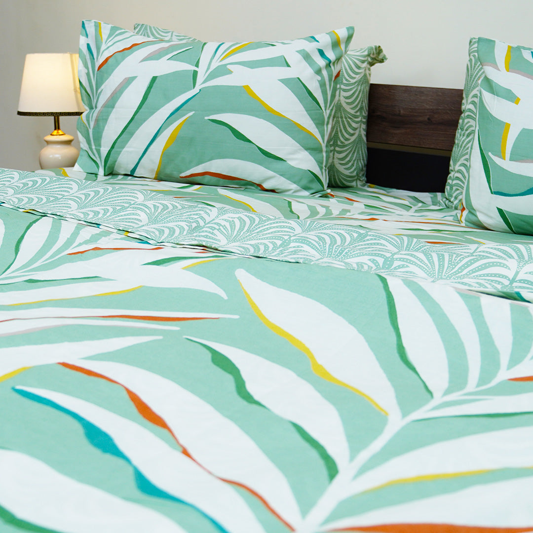 Emerald Garden King Bedsheet Set