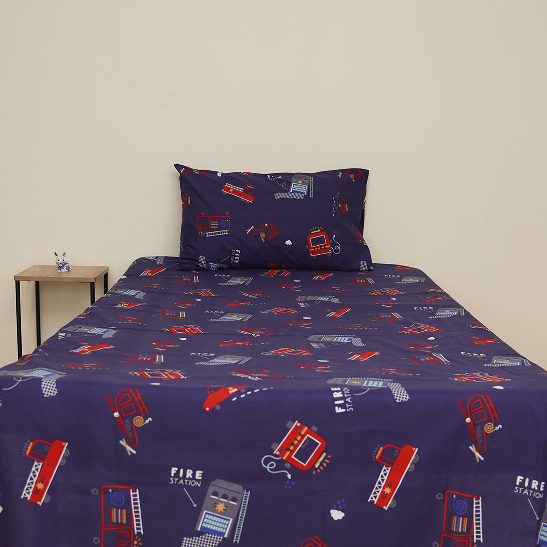 Firestation Kids Bedsheet Set