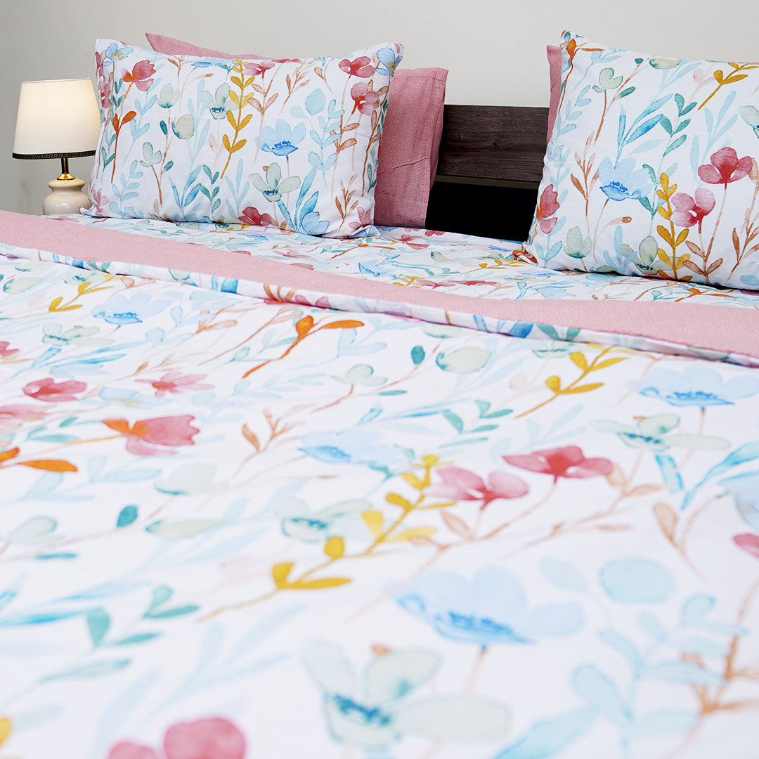 Petals Symhony King Bedsheet Set