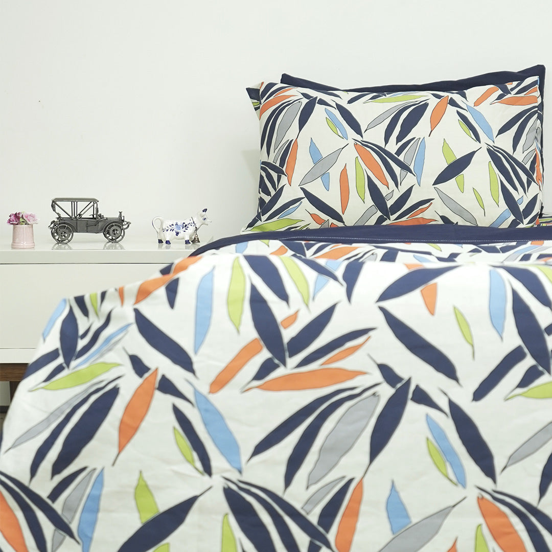 Leafy Splash King Bedsheet Set