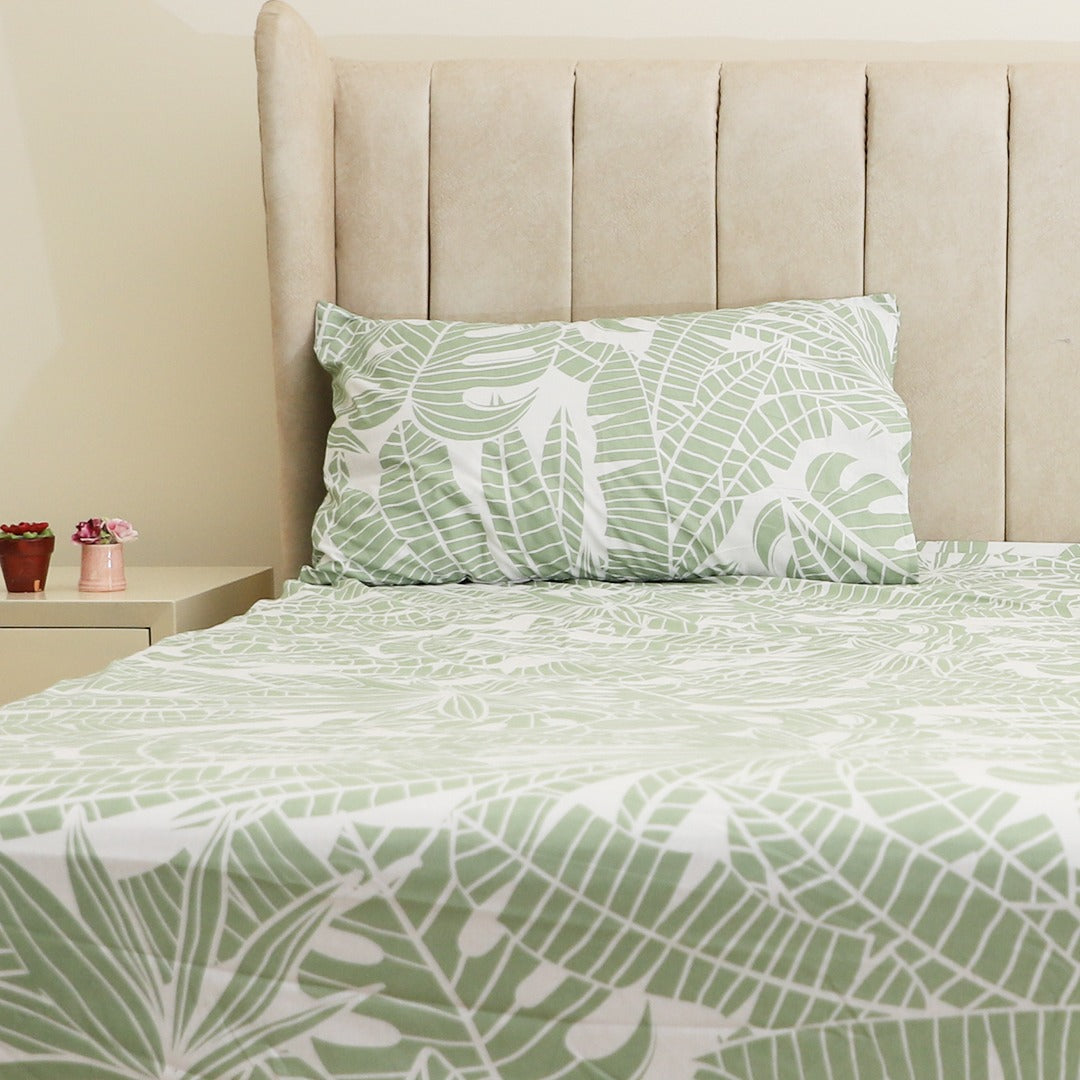 Tropical green Single Duvet Cover & Comforter Set