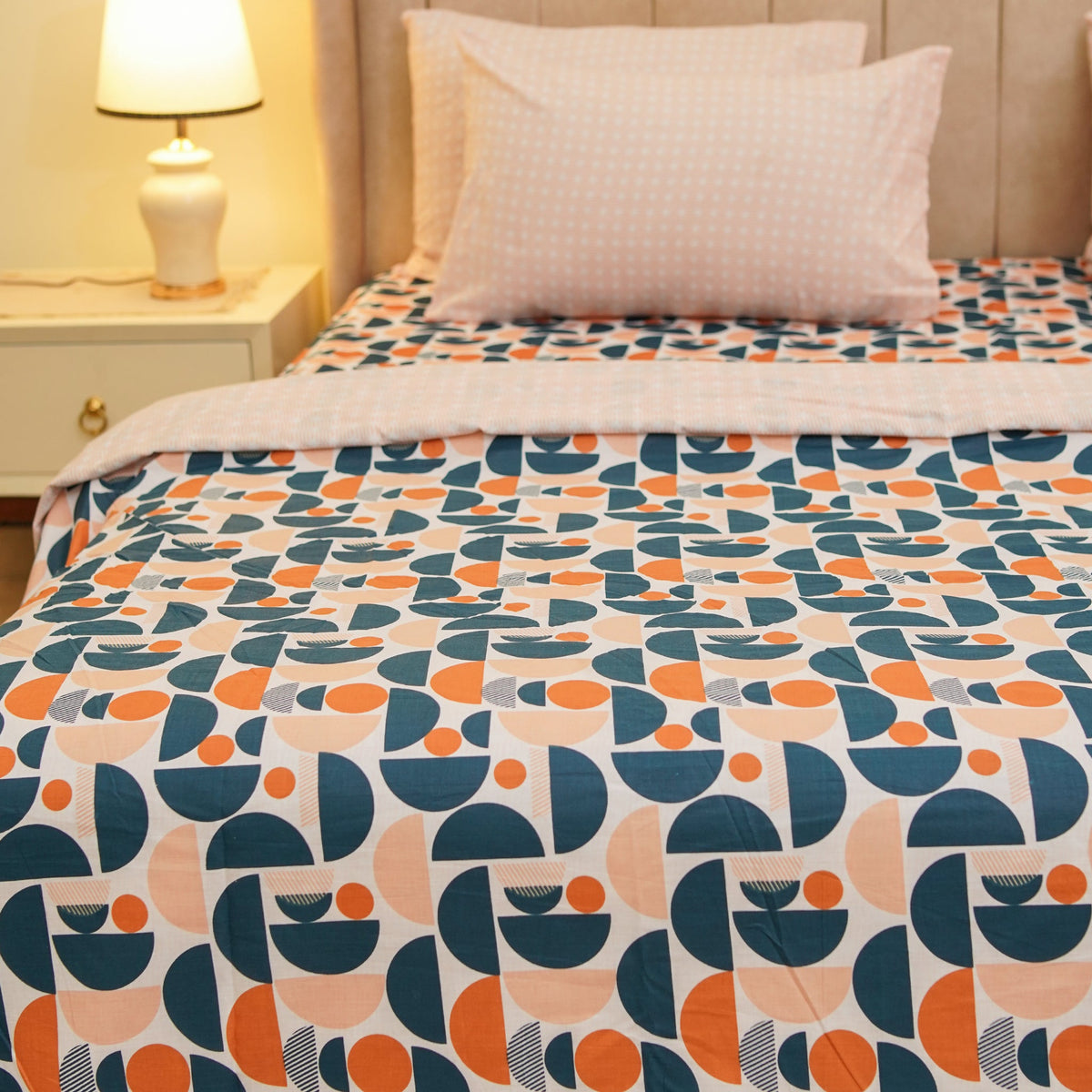 Semicircles Single Duvet Cover & Comforter Set