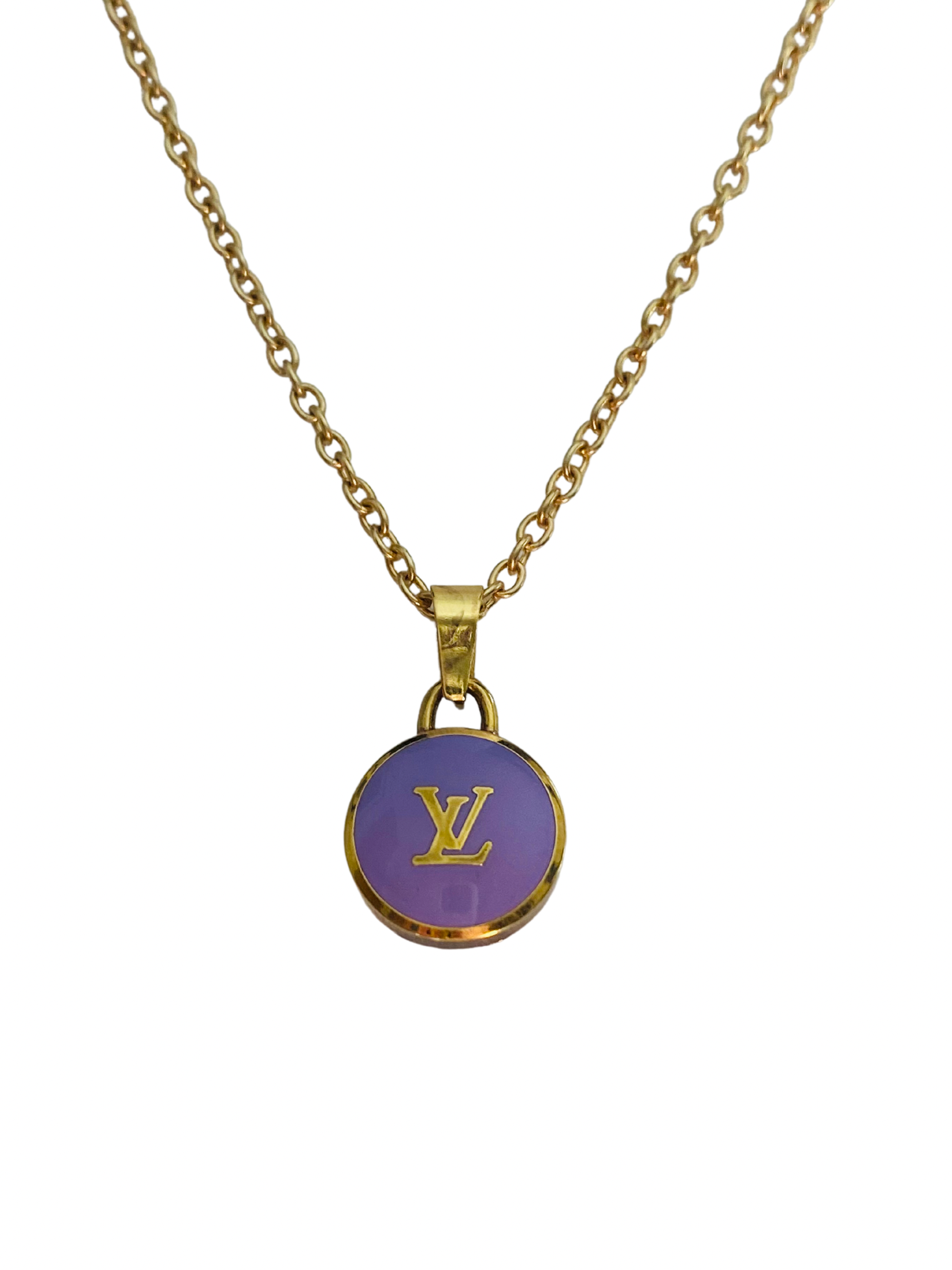 Louis Vuitton logo pendant with bail 3D model 3D printable