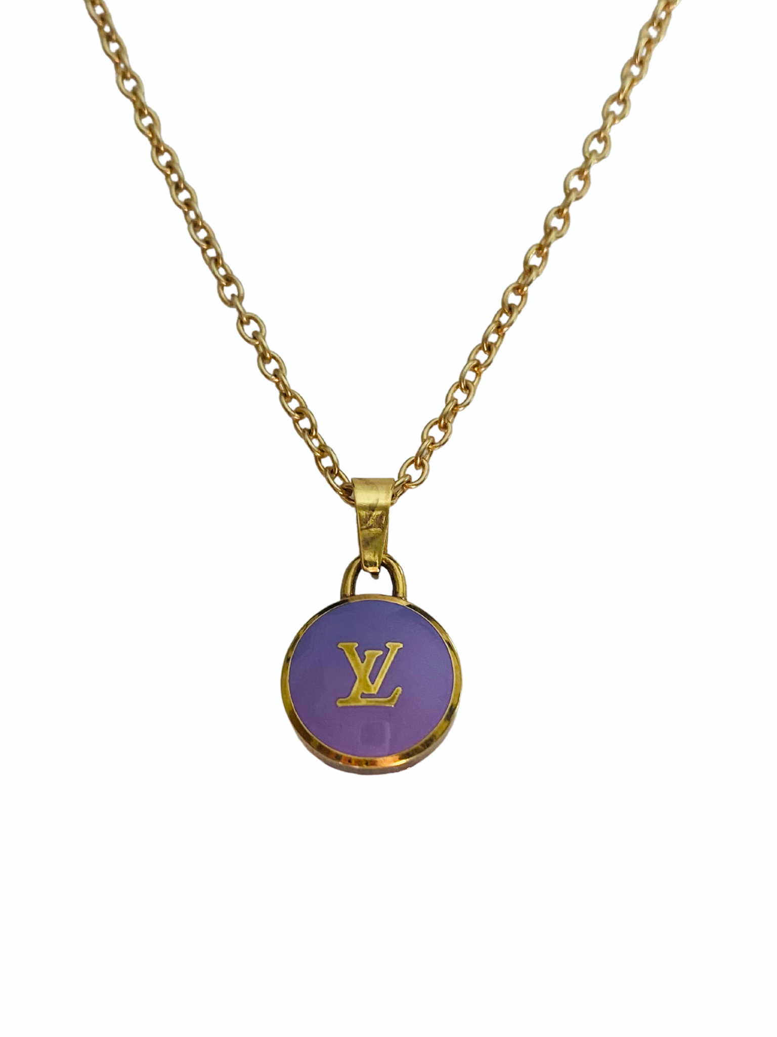 MissMister MissMister Gold Plated Louis Vuitton Logo Inspired high