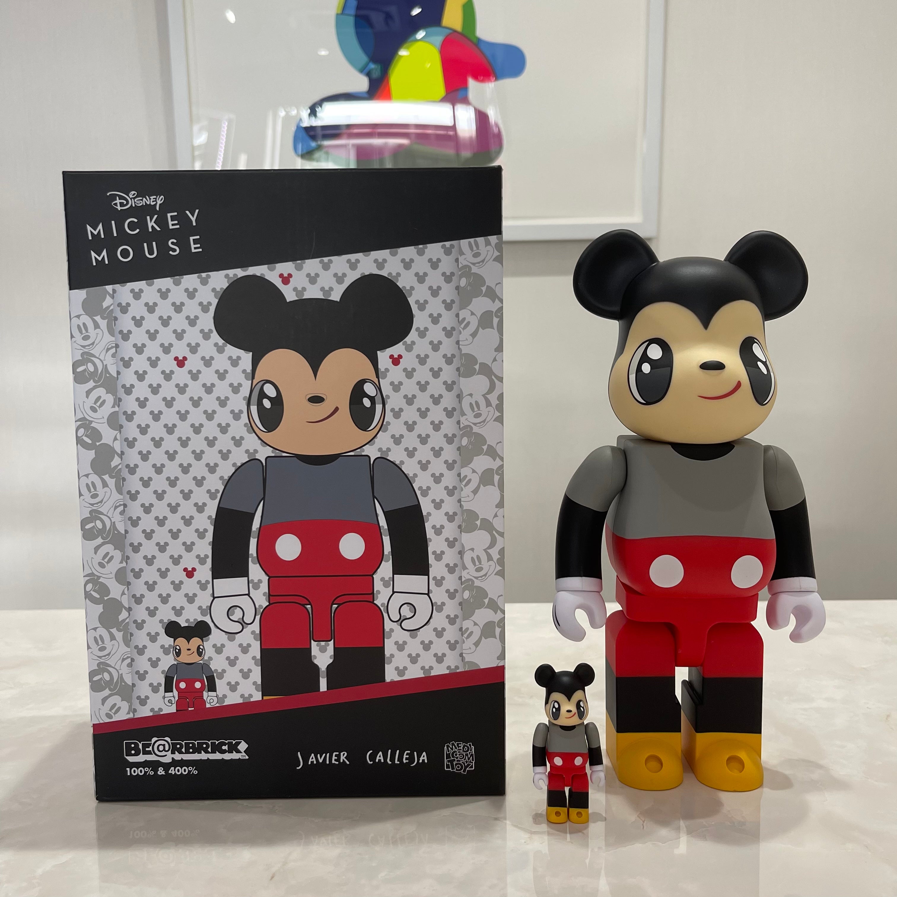 捧呈 BE@RBRICK Javier Calleja MICKEY MOUSE 1000% MEDICOM TOY ベア