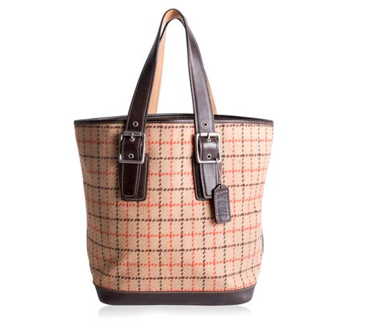 coach wool tote