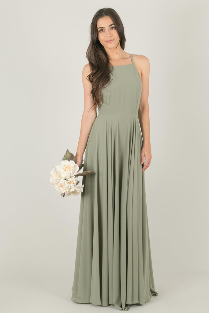 sage maxi dress