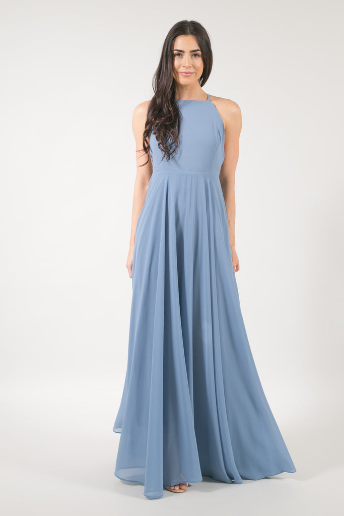 Payton Dusty Blue Flowy Maxi Dress 