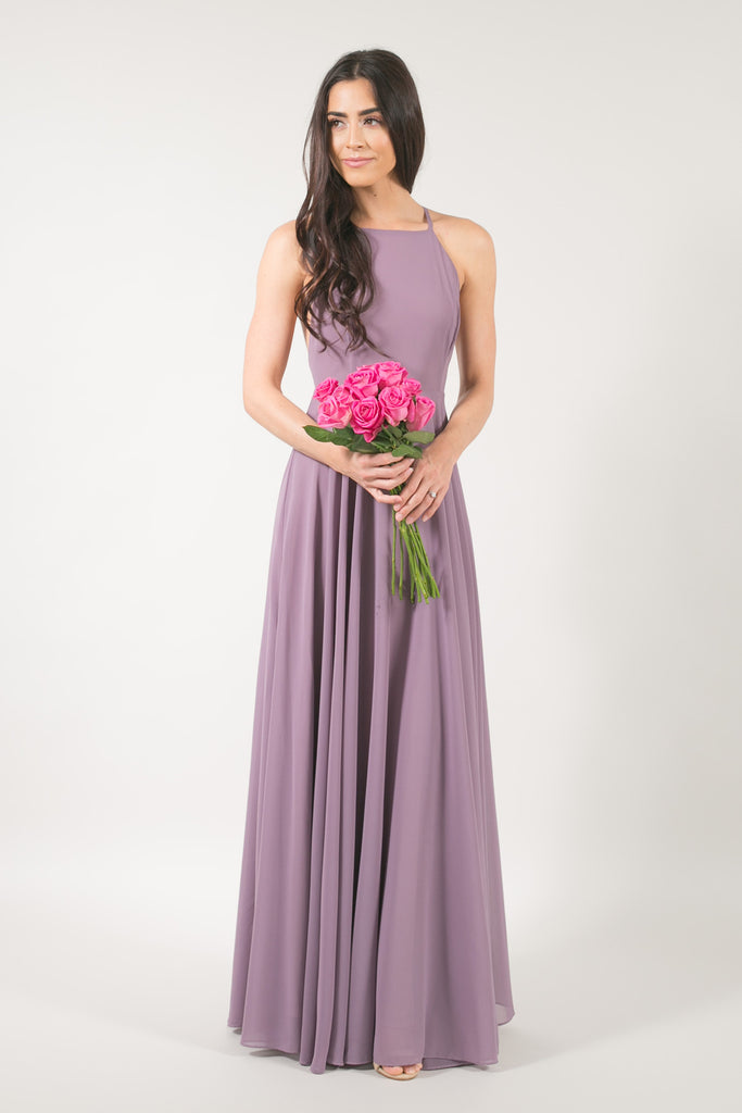 mauve dress maxi