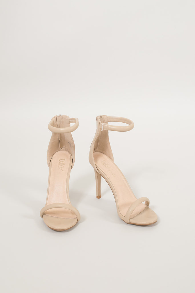 sandal heels beige