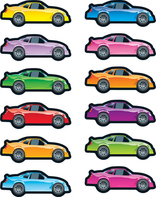 Race Cars Shape Stickers
