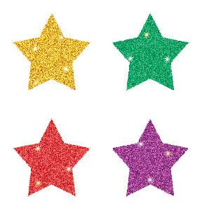 Multicolored Stars Dazzle Chart Seals