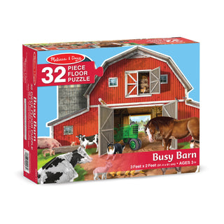 Busy Barn Shaped Floor Puzzle (32 Piece)