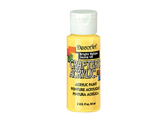 Buy bright-yellow Crafters Acrylic Paint  2oz