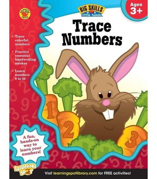 Big Skills for Little Hands: Trace Numbers (Ages 3+) Book