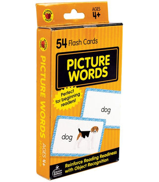 Picture Words Flash Cards, Ages 4+