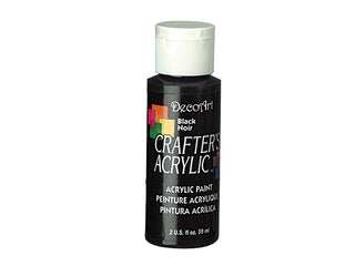 Buy black Crafters Acrylic Paint  2oz