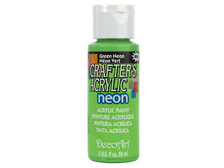 Buy green-neon Crafters Acrylic Paint  2oz