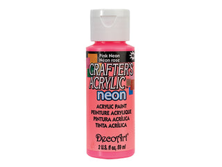 Buy pink-neon Crafters Acrylic Paint  2oz