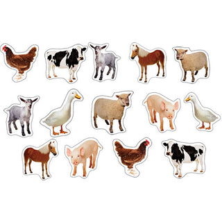 Farm Animals: Photographic Shape Stickers