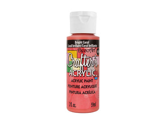 Buy bright-coral Crafters Acrylic Paint  2oz