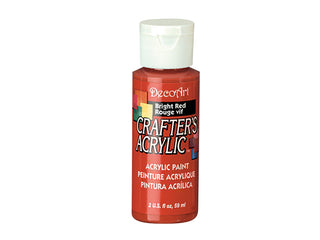 Buy bright-red Crafters Acrylic Paint  2oz