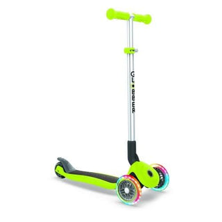 Globber Primo Foldable With Lights - Green