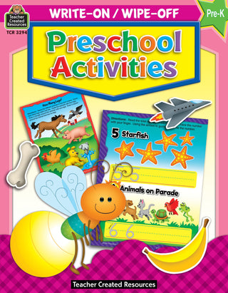 Write-On/Wipe-Off:Preschool Activities
