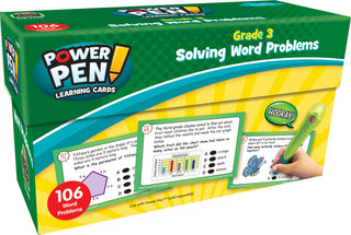 Power Pen Learning Card: Solving Word Problems Grade 3