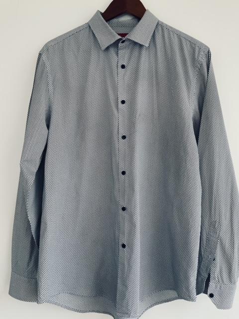 Camisa Miniprint negro para hombre. Talla XL – NoLoBotes.com