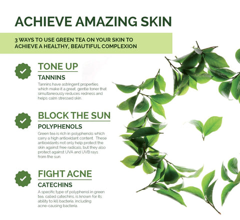 benefits of green tea facial sheet masks