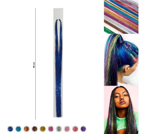 Tinsel Hair - Oropel Holográfico - Cabello Brillante