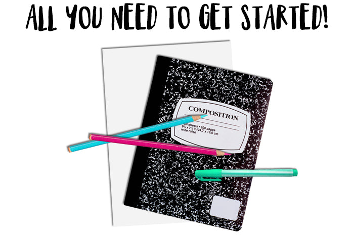 All you need to get started art journaling at TB&CO