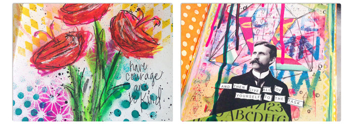 What is Art Journaling? Art Journal Samples by Tangie Baxter at TB&CO