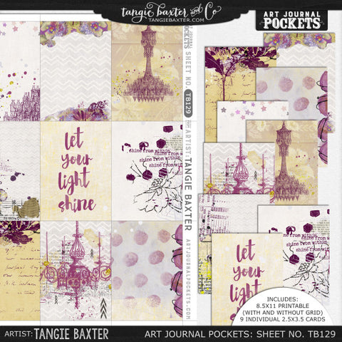 Art Journal Pockets™ Sheet No. 129