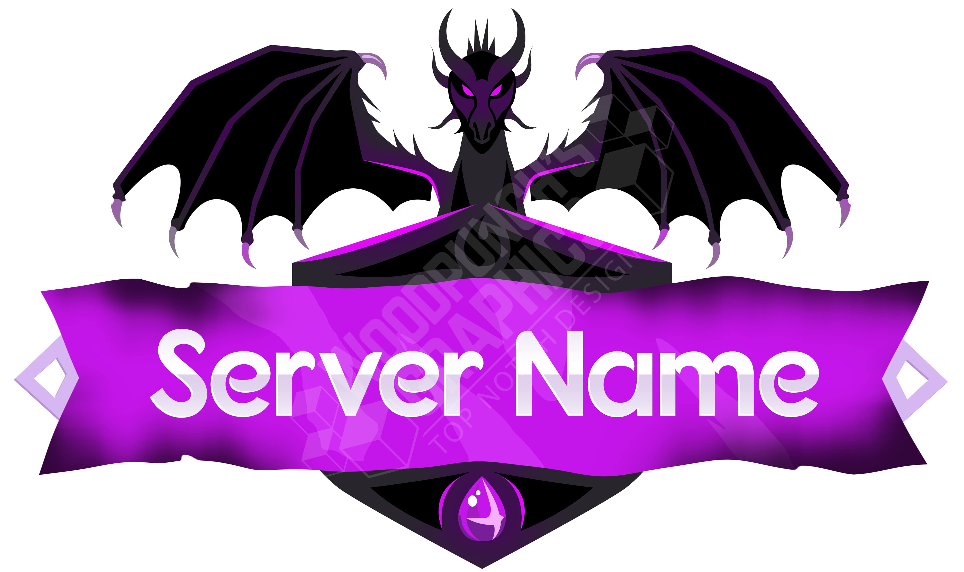 Ender Dragon - Minecraft Server Logo Template – Woodpunch's Graphics Shop