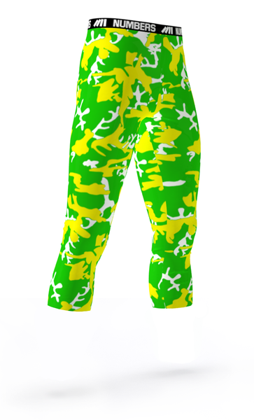 neon green nike compression pants