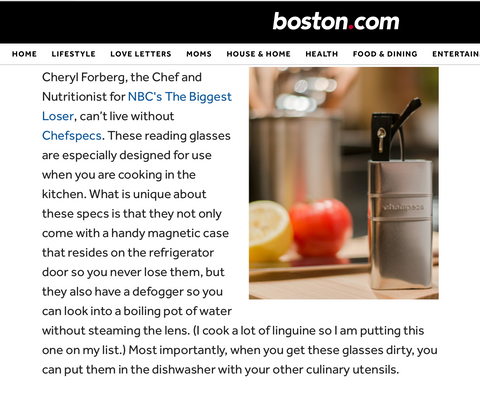 ChefSpecs featured in boston.com