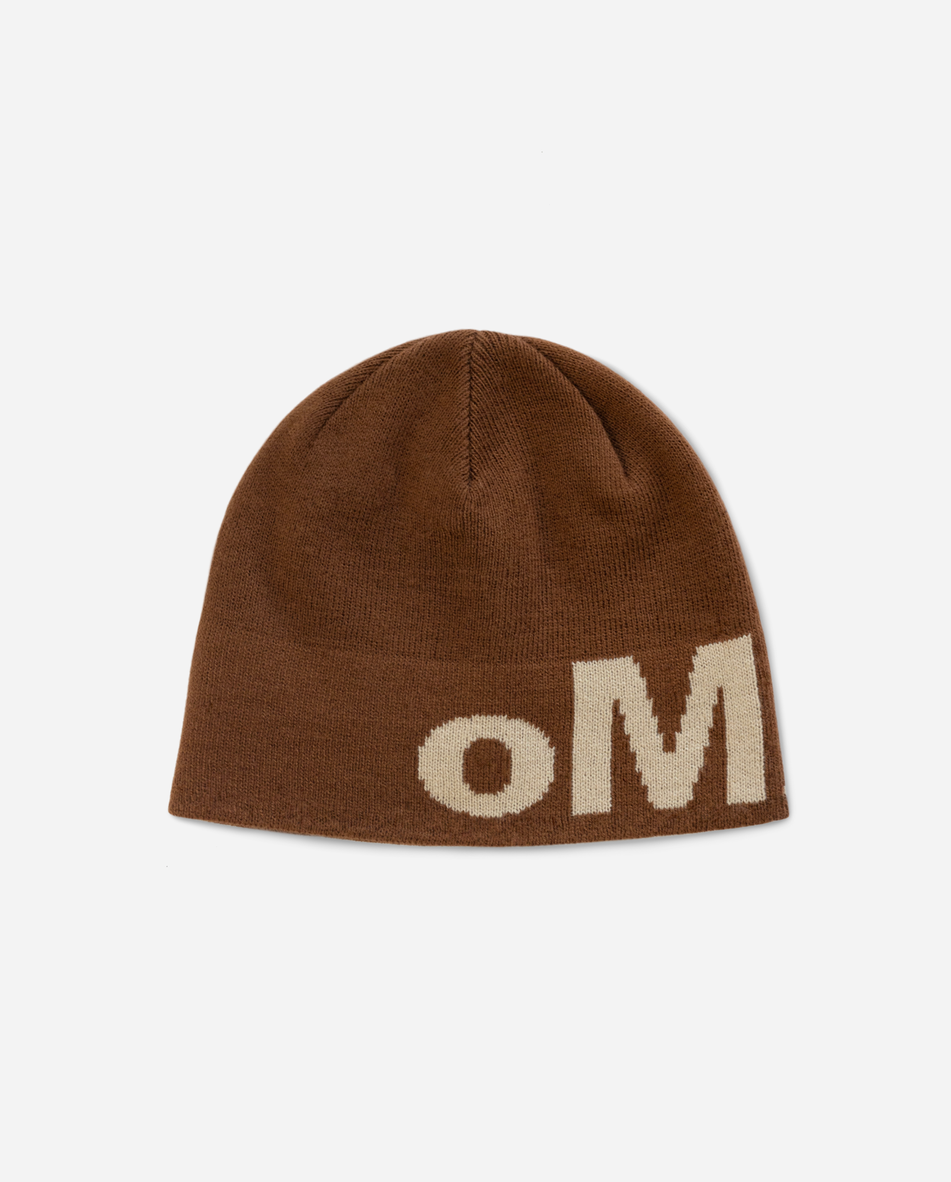 oMA oldmanalan Skull Cap ビーニー Beanie 茶色 - ニットキャップ