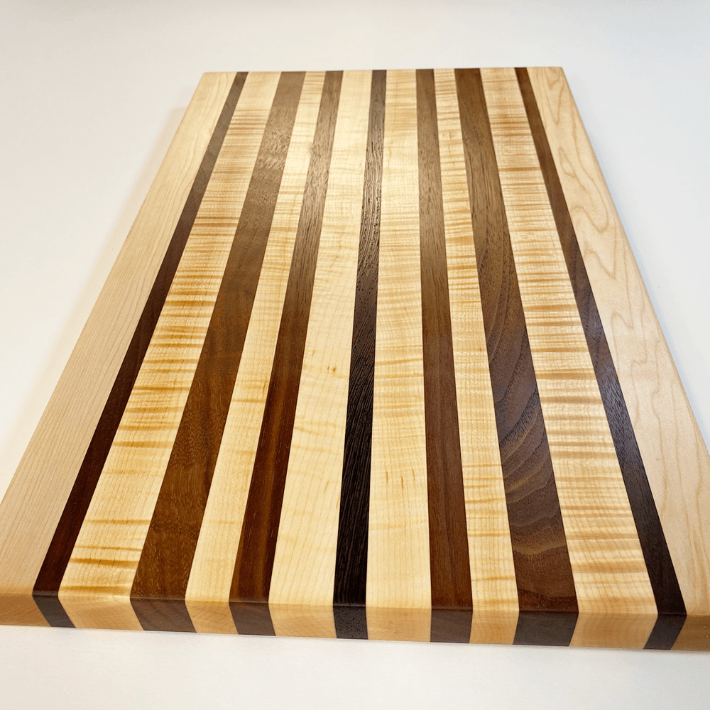 African Wenge & Curly Maple Cutting Board