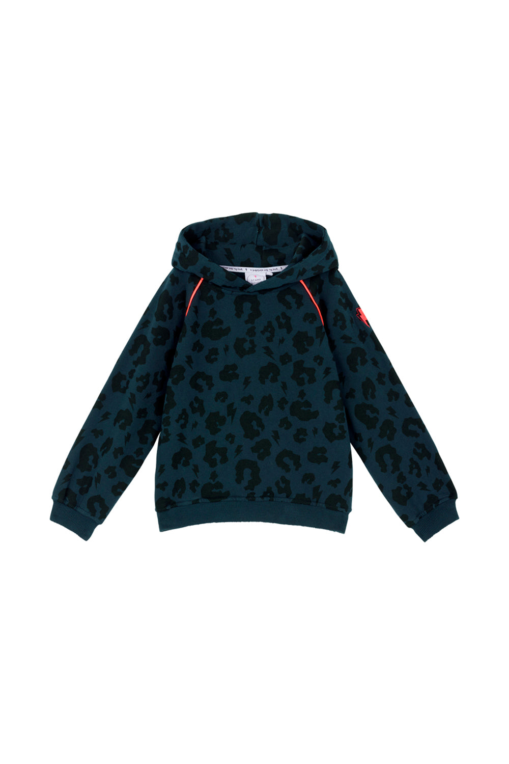 Kids Navy Leopard Hoodie