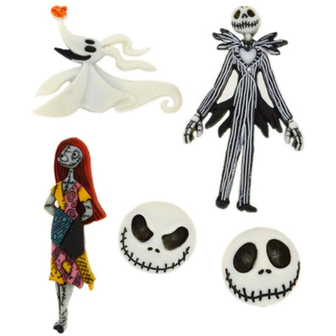 Disney The Nightmare Before Christmas Dress it up Embellishment (5/Pkg)