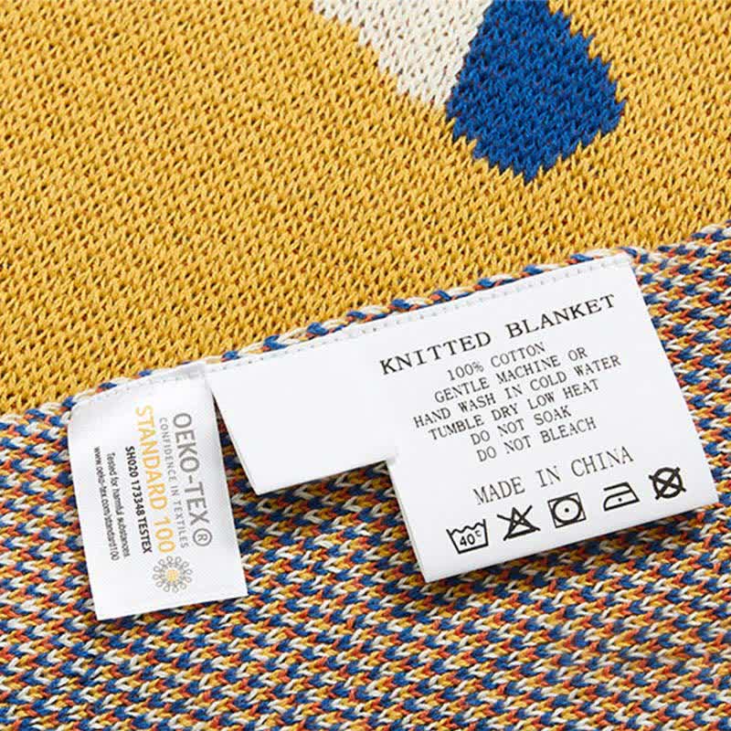 Outdoor Palm Pattern Cotton Blanket