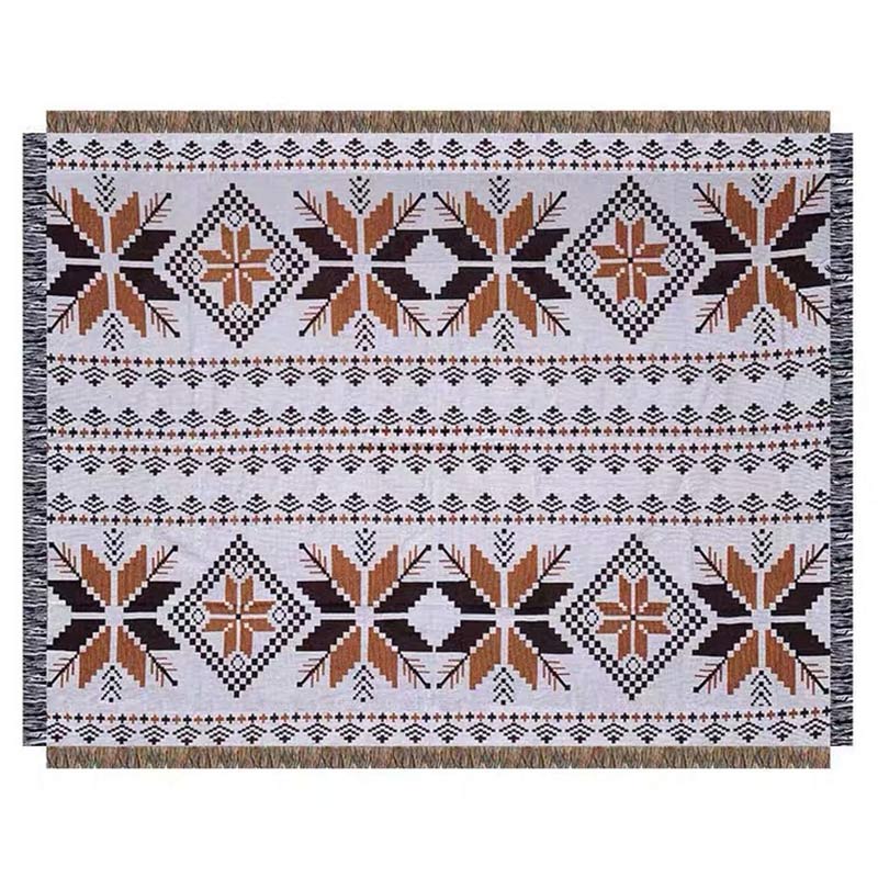 Tribal Manta Rayas Ropa de cama Estera Sofá Sofá Alfombras con borlas para exteriores