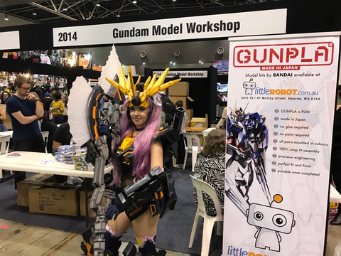 Cosplay girl PikaPi with Little Robot at Supanova Perth 2018