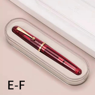 Jinhao 9019 Dadao Fountain Pen - Transparent Red