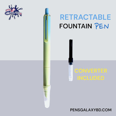 Lokwee Retractable Fountain Pen - Indigo Green